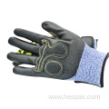 Hespax Shockproof Oilfield Cut Resistant HPPE TPR Gloves